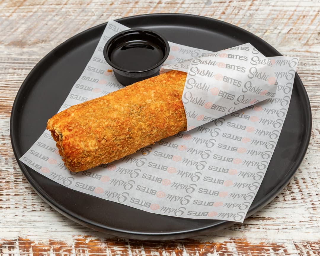 Ebi Roll 8 inch fried shrimp sushi roll, nothing raw, Tampa Japanese Ehomaki