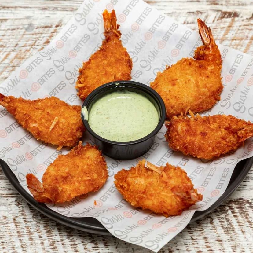 Coconut shrimp crunchy fried appetizer at Sushi Bites Tampa